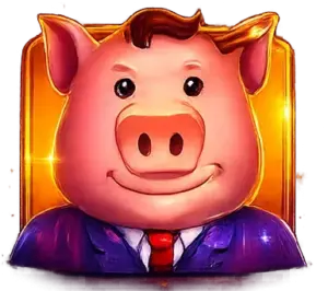 Cochon en costume et cravate