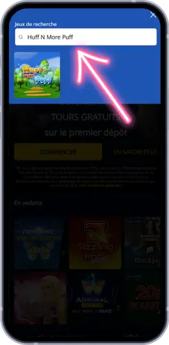 Recherche du jeu Huff N More Puff dans un casino en ligne licencié